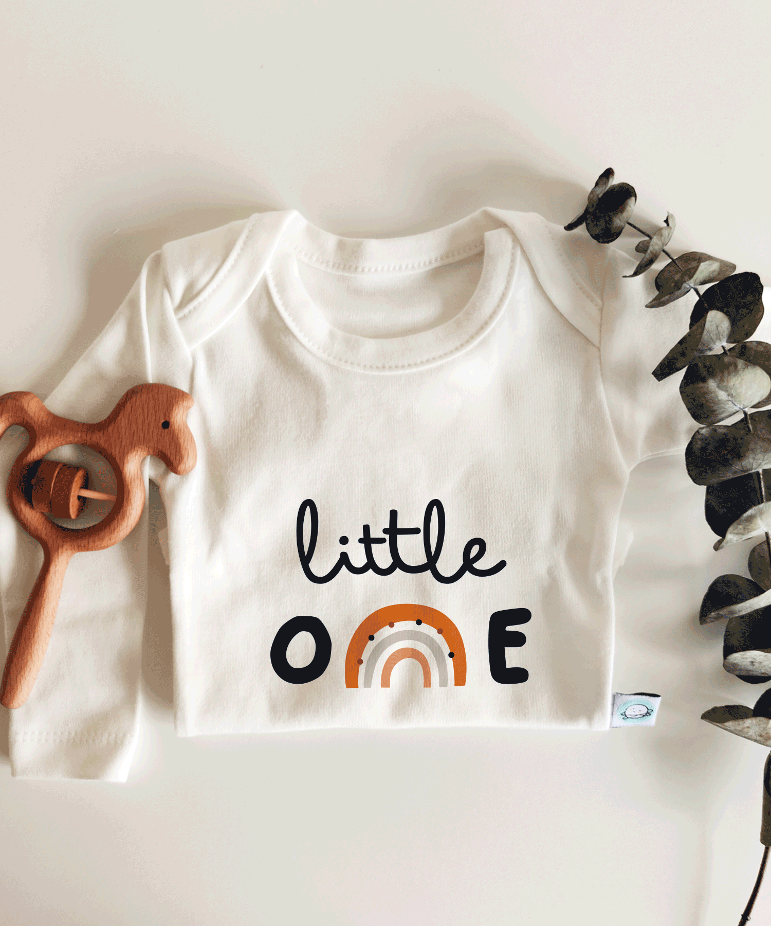 Little One Yazılı Kısa / Uzun Kol Çıtçıtlı Bebek Body