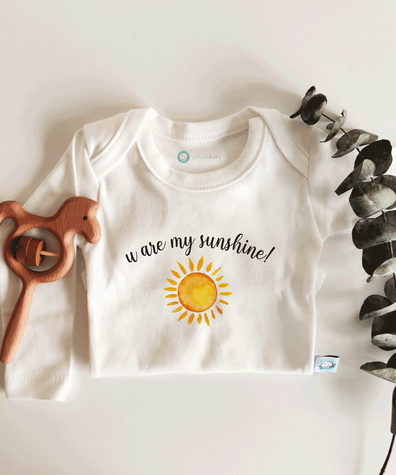 U are My Sunshine Kısa / Uzun Kol Çıtçıtlı Bebek Body