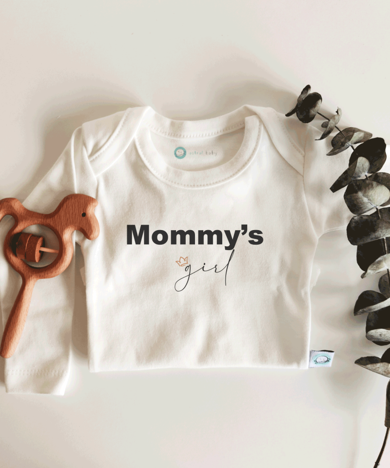 Mommy's Girl Kısa / Uzun Kol Çıtçıtlı Bebek Body