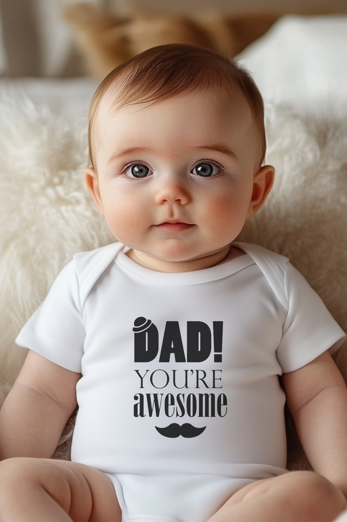 Dad You're Awesome Kısa / Uzun Kol Çıtçıtlı Bebek Body