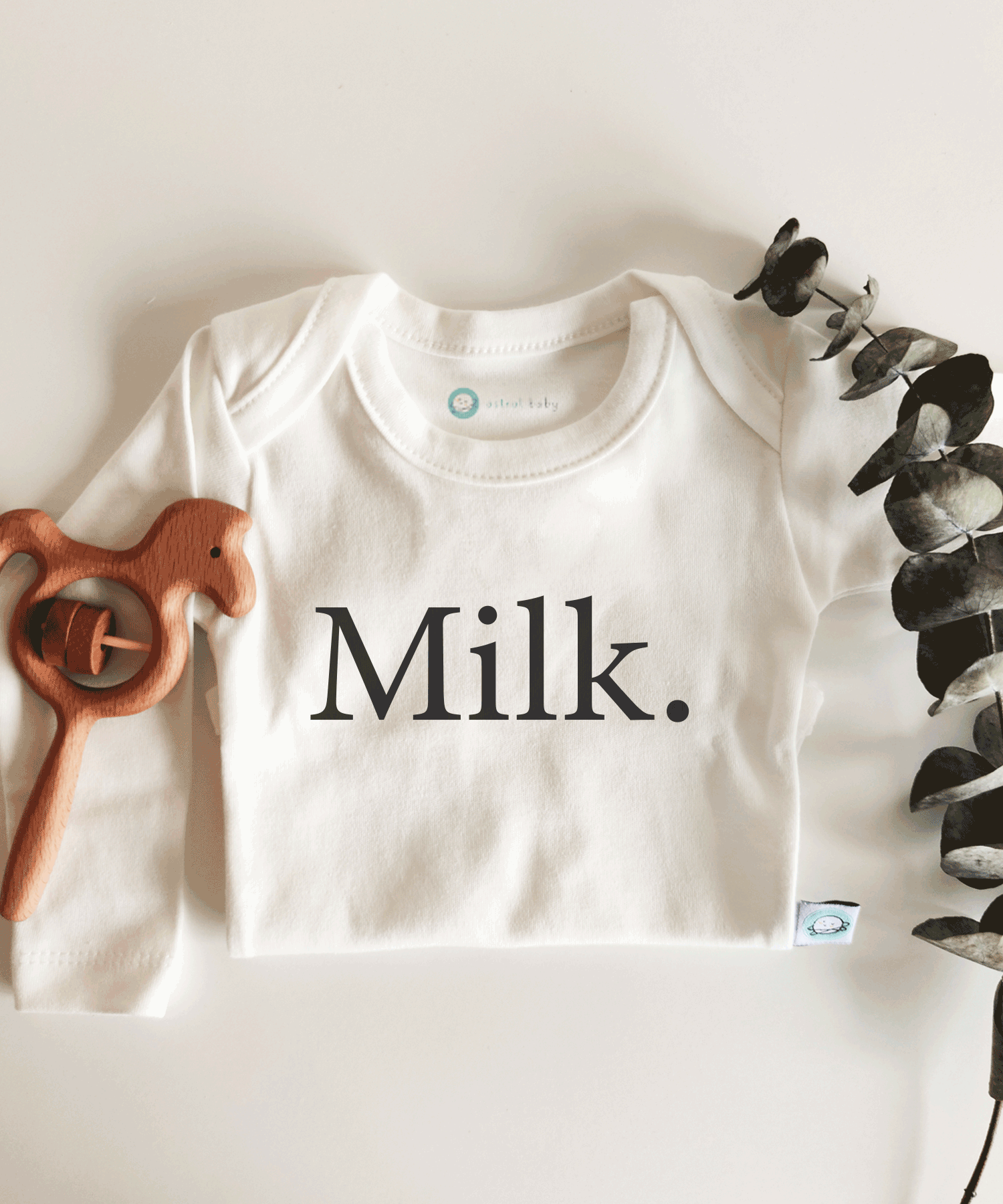 Milk Kısa / Uzun Kol Çıtçıtlı Bebek Body