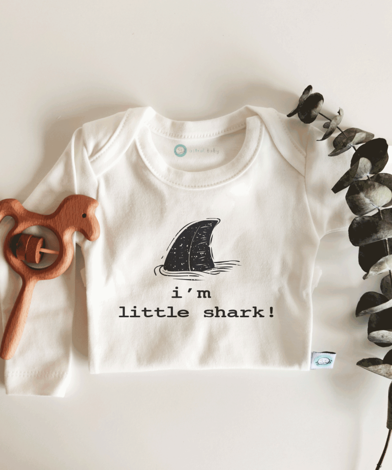 Little Shark Kısa / Uzun Kol Çıtçıtlı Bebek Body