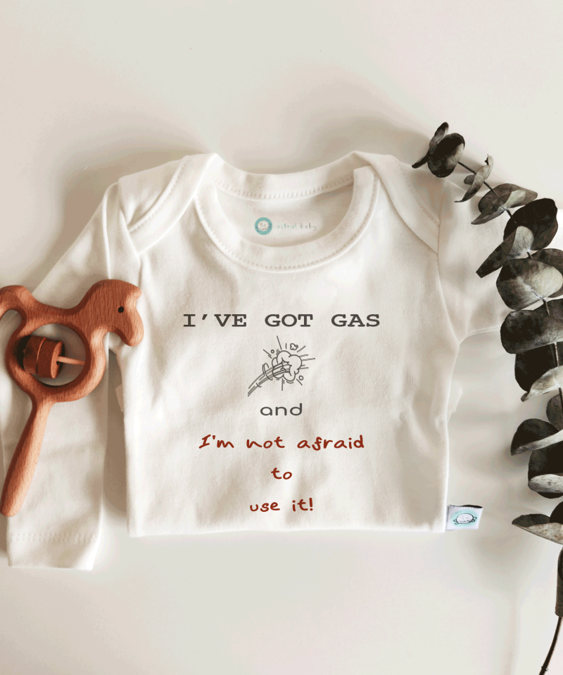 I've Got Gas Kısa / Uzun Kol Çıtçıtlı Bebek Body