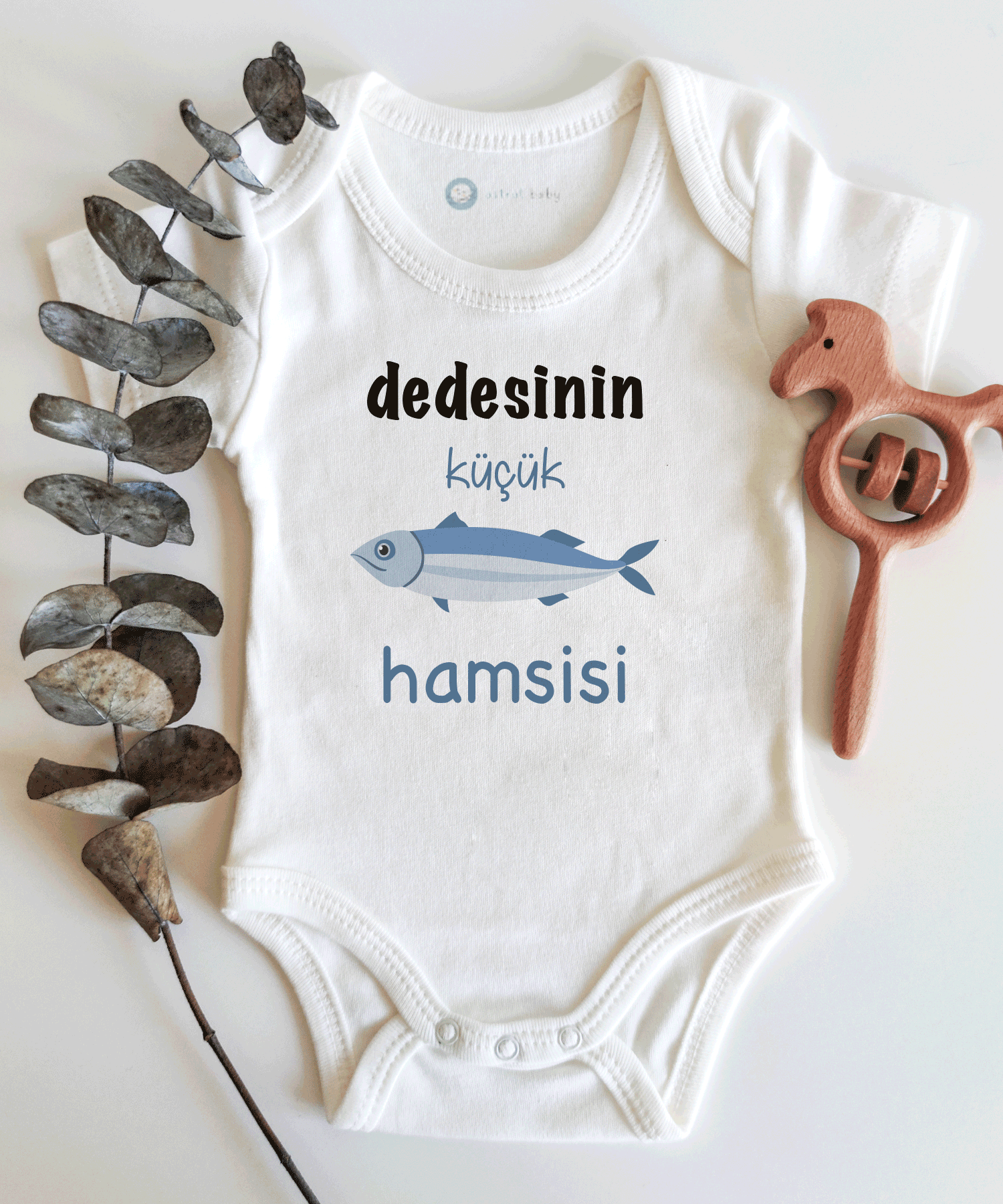 Dedesinin Hamsisi Kısa / Uzun Kol Çıtçıtlı Bebek Body