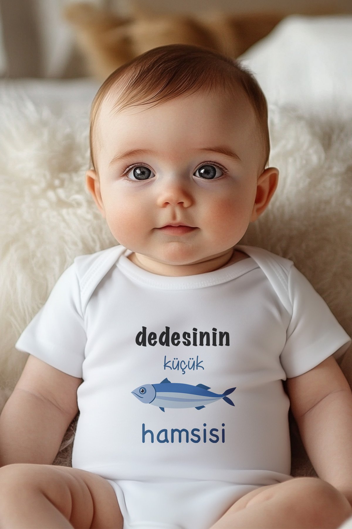 Dedesinin Hamsisi Kısa / Uzun Kol Çıtçıtlı Bebek Body