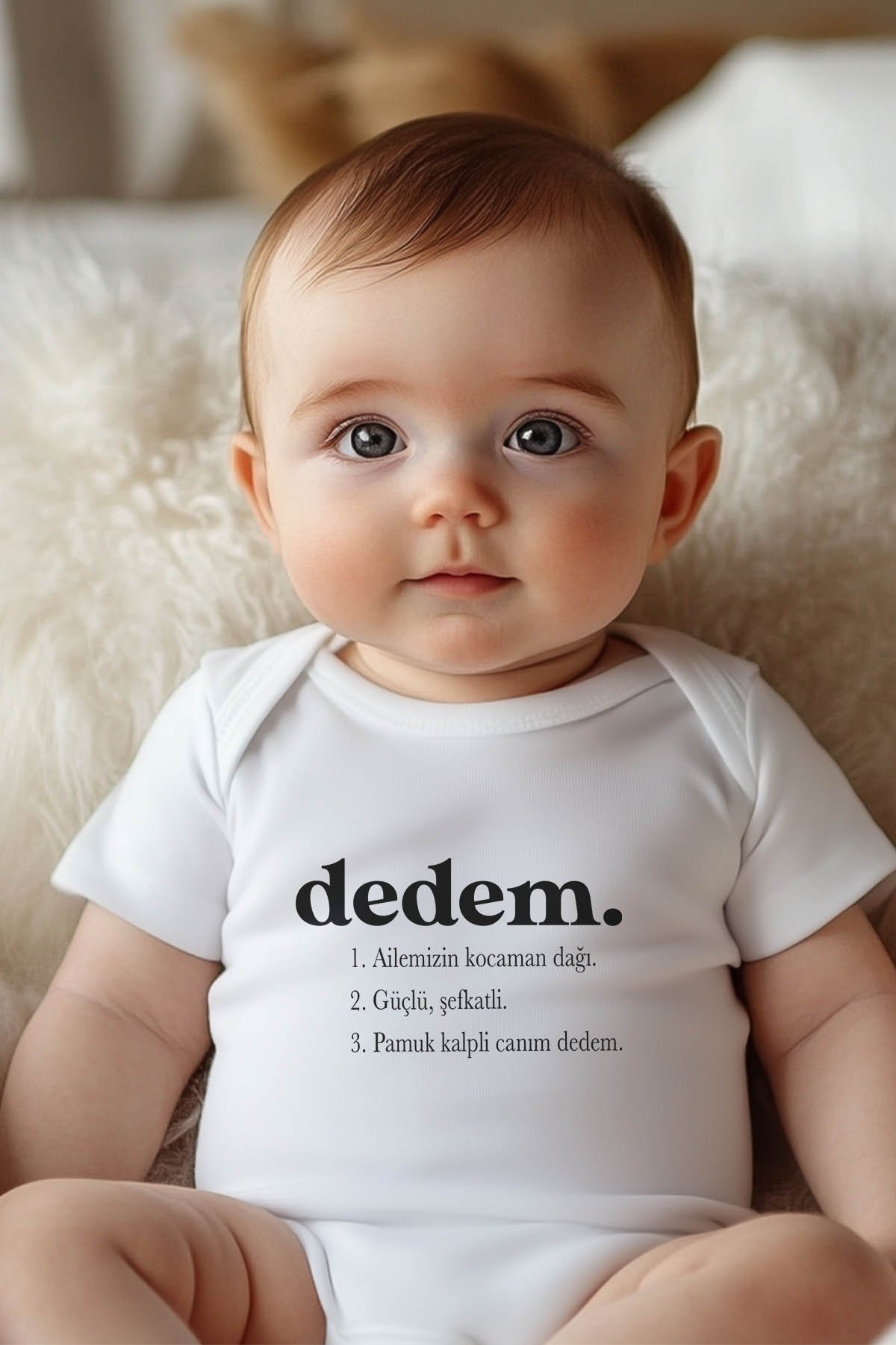 Dedem Kısa / Uzun Kol Çıtçıtlı Bebek Body