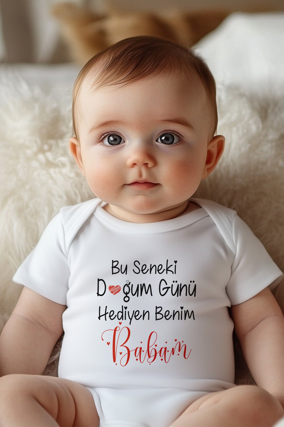 Bu Seneki Hediyen Benim Babam Kısa / Uzun Kol Çıtçıtlı Bebek Body