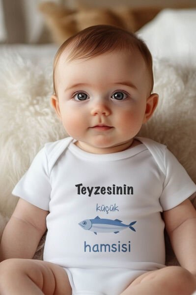 Teyzesinin Küçük Hamsisi Kısa / Uzun Kol Çıtçıtlı Bebek Body